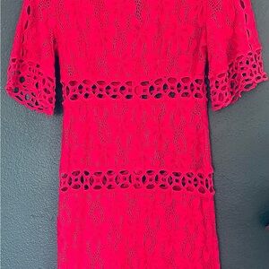 Size 4, bright, pink, stunning dress!